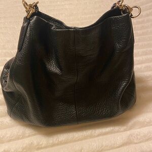 Coach Black Leather Shoulder Bag